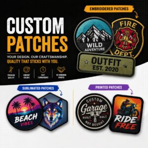 Printed vs Sublimated Patches: Explore the pros and cons of each. Find the best option for your brand's identity and durability.